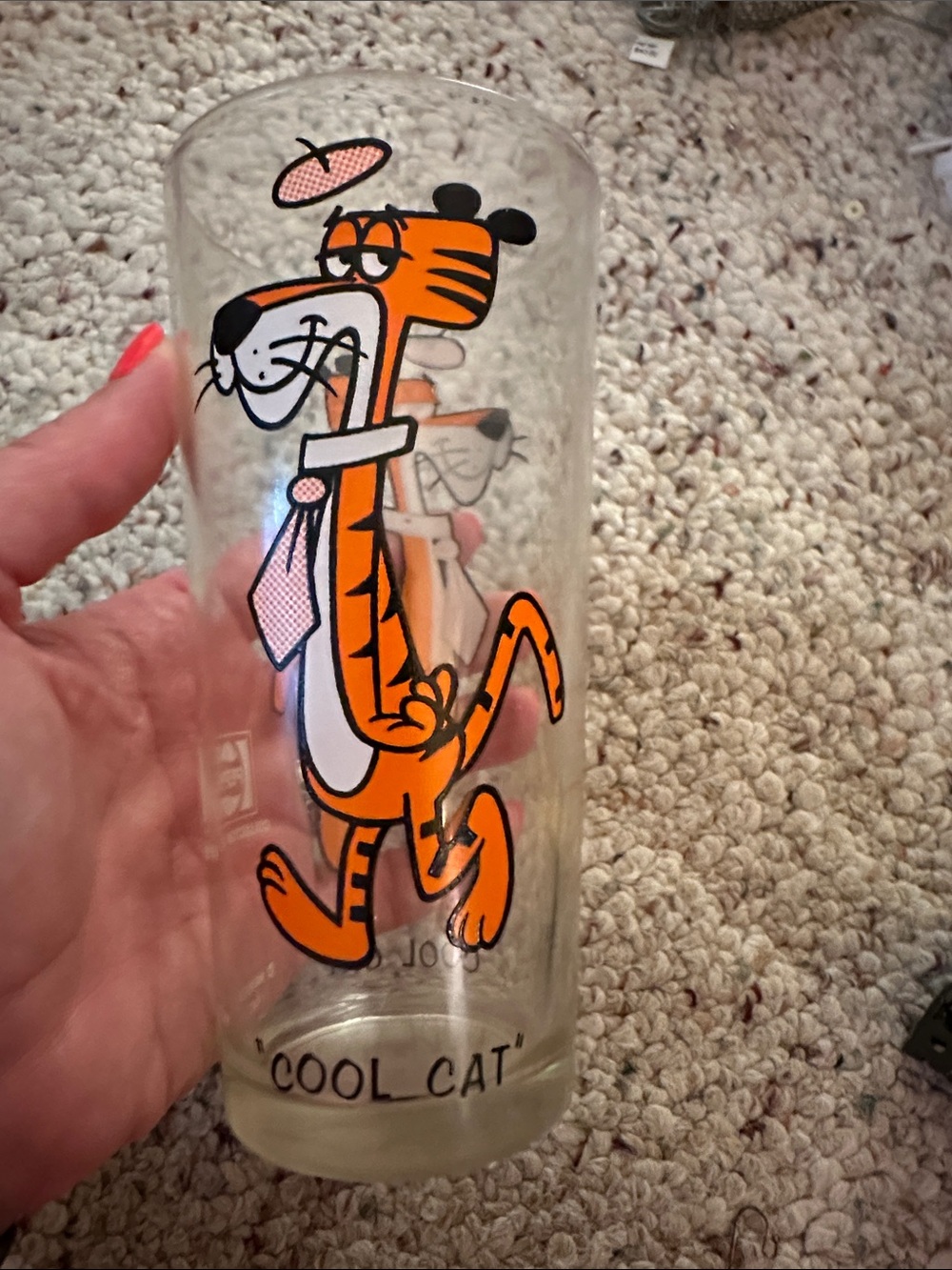 Vintage 1973 Cool Cat Pepsi Collector Glass Warner Bros Looney Tunes